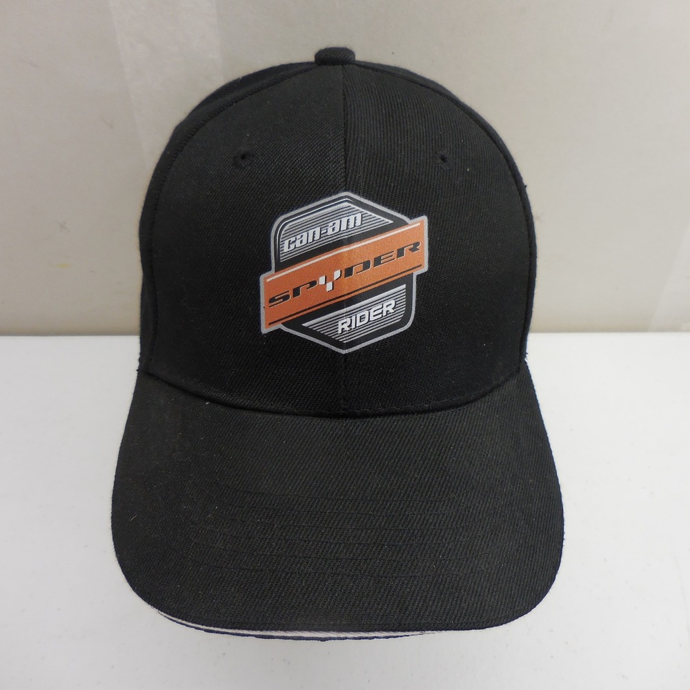 Can-Am Spyder Rider Hat Black Adjustable Baseball Cap Motorcycle Racing Logo